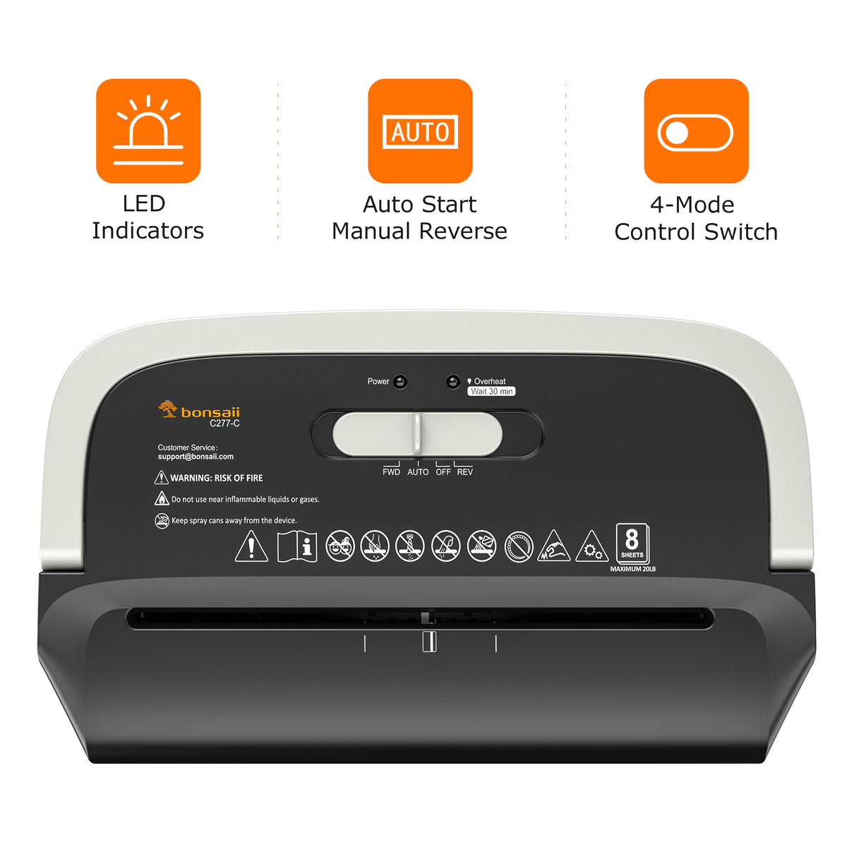 thumbnail interactive-video image 1 of Moustache 12-Sheet Cross-Cut Paper Shredder With 25L Bin - P-4 Security CD Credit Card Shredder 1 of 11