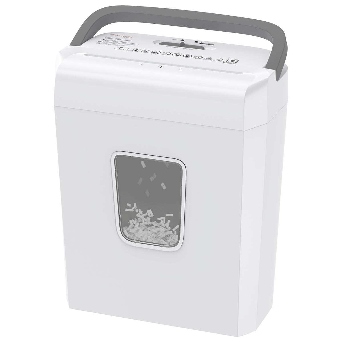 Bonsaii Paper Shredder, 8-Sheet Cross-Cut, P-4 Security, 5x18mm Partic
