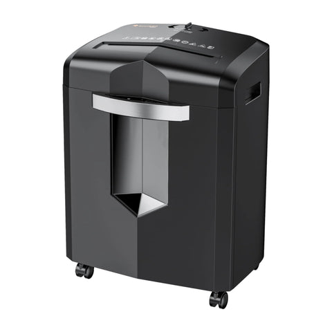 Bonsaii 12 Sheet Micro Cut Paper Shredder Heavy Duty 60 Mins with 4 Casters & 4.2 gal Pullout Bin