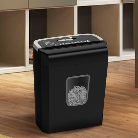 Bonsaii 8-Sheet Cross Cut Paper Shredder with 3.4 Gallons Wastebasket for Home Use (C277-C)