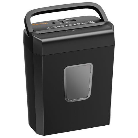 Bonsaii 6-Sheet Cross Cut Paper Shredder for Home Office Use Shredder with Handle (C277-B)