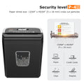 Bonsaii 8-Sheet C277-C Cross Cut Paper Shredder with 3.4 Gallons Wastebasket for Home Use