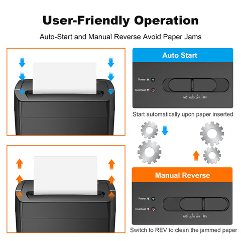 Bonsaii 12-Sheet Cross Cut Paper Shredder for Home Office Use with 5.5 Gals Wastebasket (BS-275A)