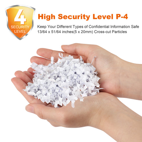 Bonsaii 12-Sheet Cross Cut Paper Shredder for Home Office Use with 5.5 Gals Wastebasket (BS-275A)