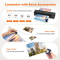 Bonsaii Laminator 13 inch A3 Laminator Machine with Laminating Sheets, Paper Cutter and Corner Rounder, Black