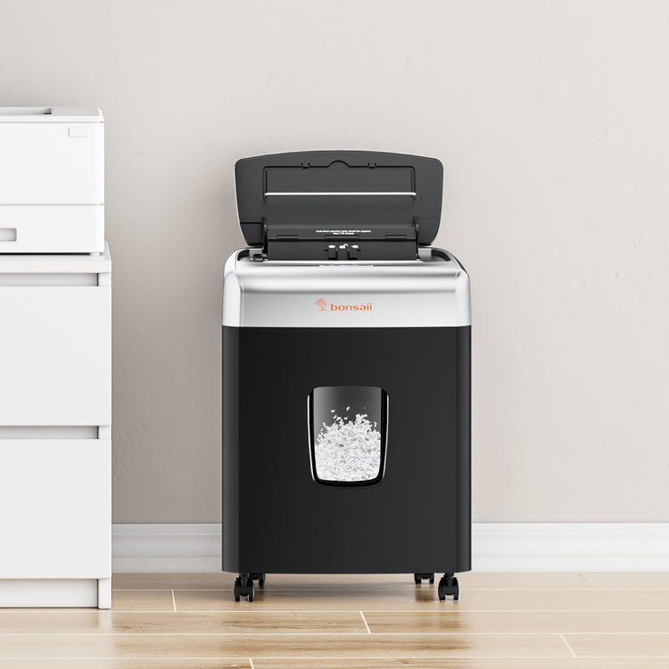 Bonsaii 110-Sheet Micro Cut Paper Shredder Auto Feed Heavy Duty Paper