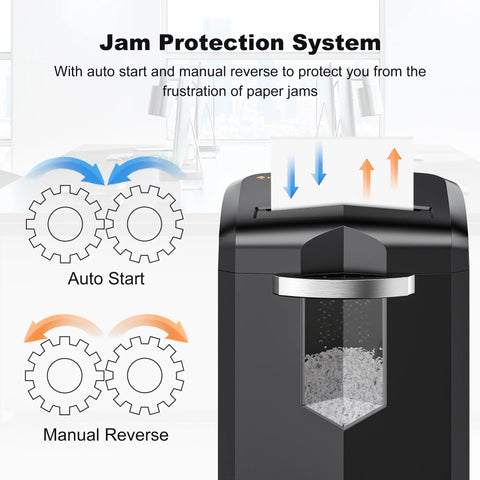 Bonsaii 12 Sheet Micro Cut Paper Shredder Heavy Duty 60 Mins with 4 Casters & 4.2 gal Pullout Bin
