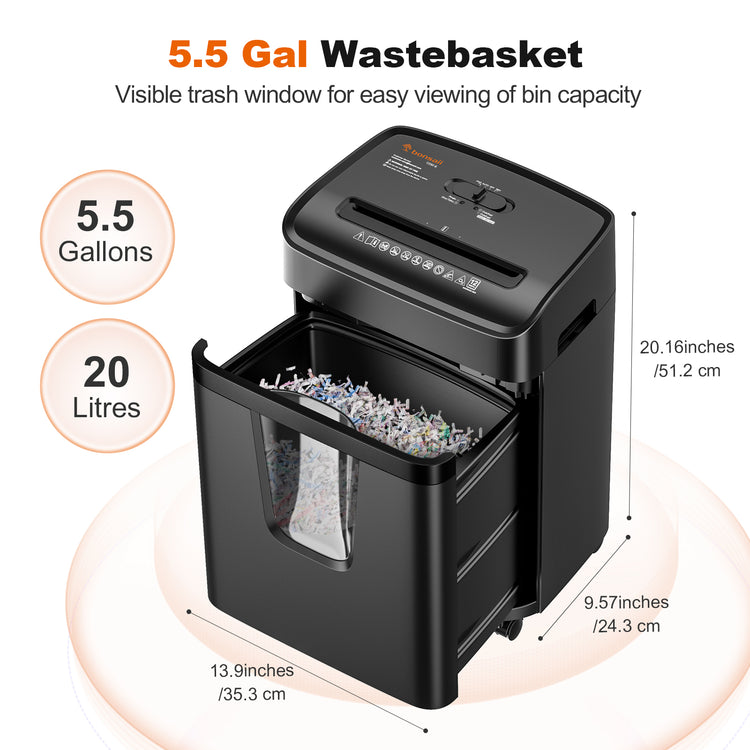 mi-coページ Bonsaii Micro-Cut Paper Shredder | 12-Sheet Capacity, P-4