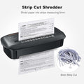 Bonsaii Paper Shredder for Home Use, 8-Sheet StripCut Home Office Shredder, CD/Credit Card Shredder Machine , 3.4 Gallons Wastebasket (S120-C)