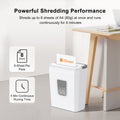 Bonsaii Paper Shredder, 8-Sheet Cross-Cut, P-4 Security, 5x18mm Particle Size, Shreds Credit Cards, Staples, Overheat Protection, 13L Bin for Home and Office, C277-C