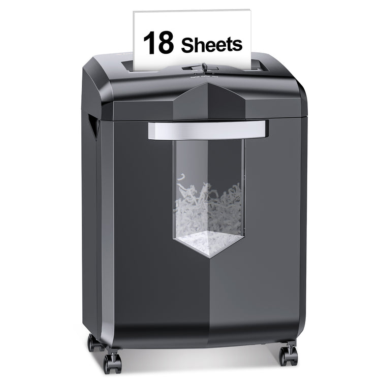 Bonsaii Paper Shredder 18-Sheet Cross-Cut Shredder Heavy Duty 60 Minut