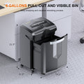 Bonsaii Paper Shredder 18-Sheet Cross-Cut Shredder Heavy Duty 60 Minutes for Home Office Use With Pullout Basket (BS-149C)