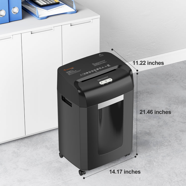 Bonsaii Paper Shredder 18-Sheet Cross Cut Heavy Duty Shredder for Home
