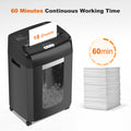Bonsaii Paper Shredder 18-Sheet Cross Cut Heavy Duty Shredder for Home Office Use, C185-J