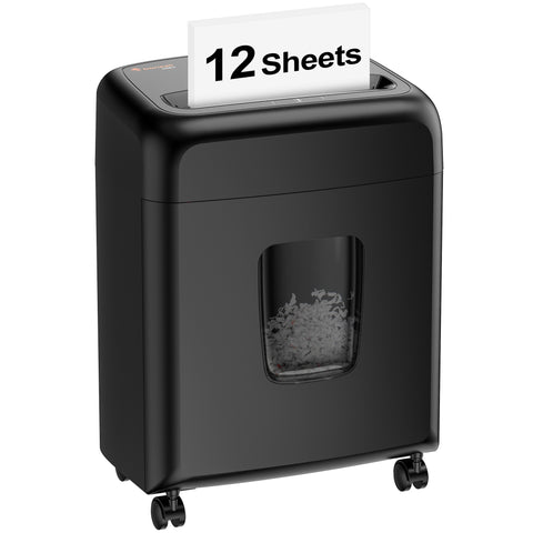 Bonsaii 12-Sheet Cross Cut Paper Shredder with 4-Gallon Pullout Bin, C206-H