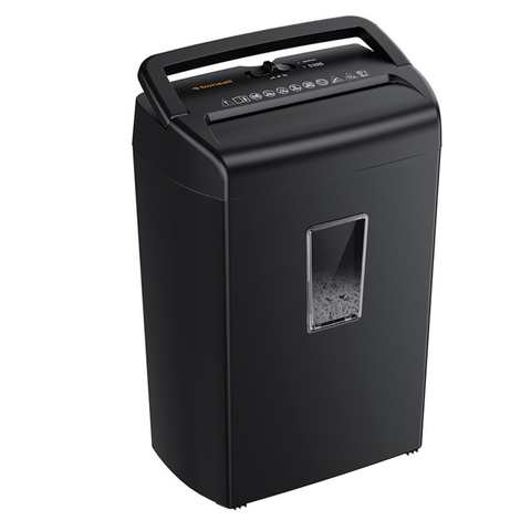 Bonsaii C209-D 10-Sheet Cross-Cut Credit Card Paper Shredder for Home Office Use, 5.5-Gallon Wastebasket with Transparent Window