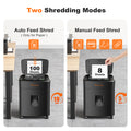 Bonsaii 100-Sheet Auto-Feed Shredder | P-4 Micro-Cut Security, 10-Min Runtime, 4.2-Gallon Bin | Home & Office Heavy Duty, C231-D