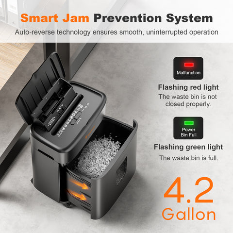 Bonsaii C231-D AutoFeed Shredder | 100-Sheet Auto-Feed & 8-Sheet Manual Micro-Cut Shredder