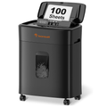 Bonsaii 100-Sheet Auto-Feed Shredder | P-4 Micro-Cut Security, 10-Min Runtime, 4.2-Gallon Bin | Home & Office Heavy Duty, C231-D