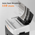 Bonsaii Office Shredder 110-Sheet Auto Feed Micro Cut Heavy Duty Paper Shredder (BS-233B)