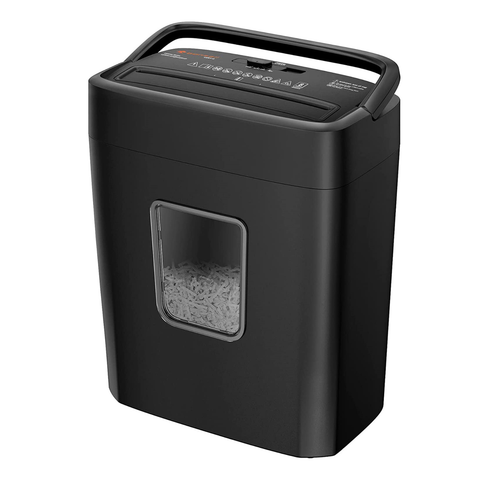 Bonsaii Paper Shredder 8-Sheet Cross Cut Shredder with 4.1 Gallon Wastebasket C261-C