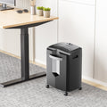 Bonsaii 12-Sheet, Crosscut Paper Shredder Credit Card Shredders with Pullout Basket for Home Office Use, Black (BS-266A)