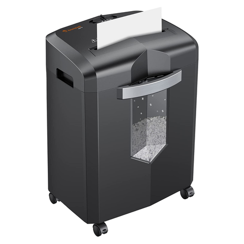 Bonsaii 12 Sheet Micro Cut Paper Shredder with 4 Casters & 4.2 gal Pullout Bin C266-B