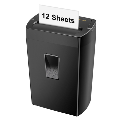 Bonsaii 12-Sheet Cross Cut Paper Shredder for Home Office Use with 5.5 Gals Wastebasket (BS-275A)