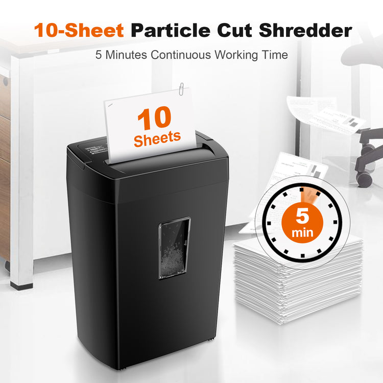 Bonsaii 10-Sheet Micro-Cut Paper Shredder | P-4 High