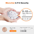 Bonsaii 10-Sheet Micro-Cut Paper Shredder | P-4 High Security, 5.5-Gallon Bin, 5-Min Continuous Runtime | Compact Shredder for Home & Small Office, C275-B