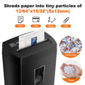 Bonsaii 10-Sheet Micro-Cut Paper Shredder | P-4 High Security, 5.5-Gallon Bin, 5-Min Continuous Runtime | Compact Shredder for Home & Small Office, C275-B