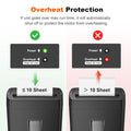 Bonsaii 10-Sheet Micro-Cut Paper Shredder | P-4 High Security, 5.5-Gallon Bin, 5-Min Continuous Runtime | Compact Shredder for Home & Small Office, C275-B