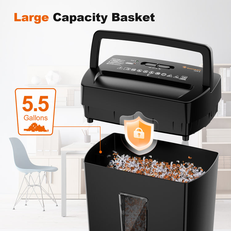 Bonsaii 10-Sheet Micro-Cut Paper Shredder | P-4 High Security, 5.5-Gal Bonsaii 10-Sheet Micro-Cut Paper Shredder | P-4 High Security, 5.5-Gal