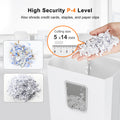 Bonsaii Paper Shredder, 8-Sheet Cross-Cut, P-4 Security, 5x18mm Particle Size, Shreds Credit Cards, Staples, Overheat Protection, 13L Bin for Home and Office, C277-C