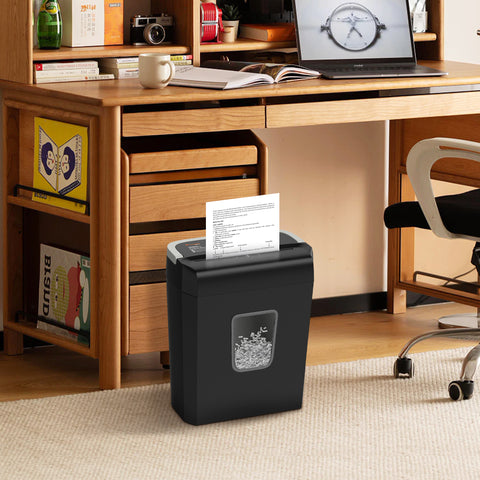 Bonsaii 8-Sheet Cross Cut Paper Shredder with 3.4 Gallons Wastebasket for Home Use (C277-C)