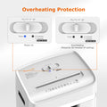 Bonsaii Paper Shredder 12-Sheet, P-4 Cross-Cut, Shreds CD/Paper/Credit Cards/Staples, 20L Bin, 15-Min Continuous Run, for Office and Home, C282-A