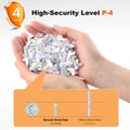 Bonsaii Paper Shredder 12-Sheet, P-4 Cross-Cut, Shreds CD/Paper/Credit Cards/Staples, 20L Bin, 15-Min Continuous Run, for Office and Home, C282-A