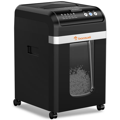 Bonsaii C283-A AutoFeed Shredder | 200-Sheet Auto-Feed & 12-Sheet Manual Micro-Cut Shredder