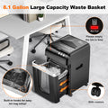 Bonsaii Paper Shredder 200-Sheet Auto-Feed Commercial Shredder | Heavy Duty 60-Min Nonstop and Independent Manual 12-Sheet Inlet,  8.1-Gallon Bin, P-4 Security Micro-Cut Shredder, C283-A