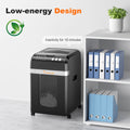 Bonsaii Paper Shredder 200-Sheet Auto-Feed Commercial Shredder | Heavy Duty 60-Min Nonstop and Independent Manual 12-Sheet Inlet,  8.1-Gallon Bin, P-4 Security Micro-Cut Shredder, C283-A