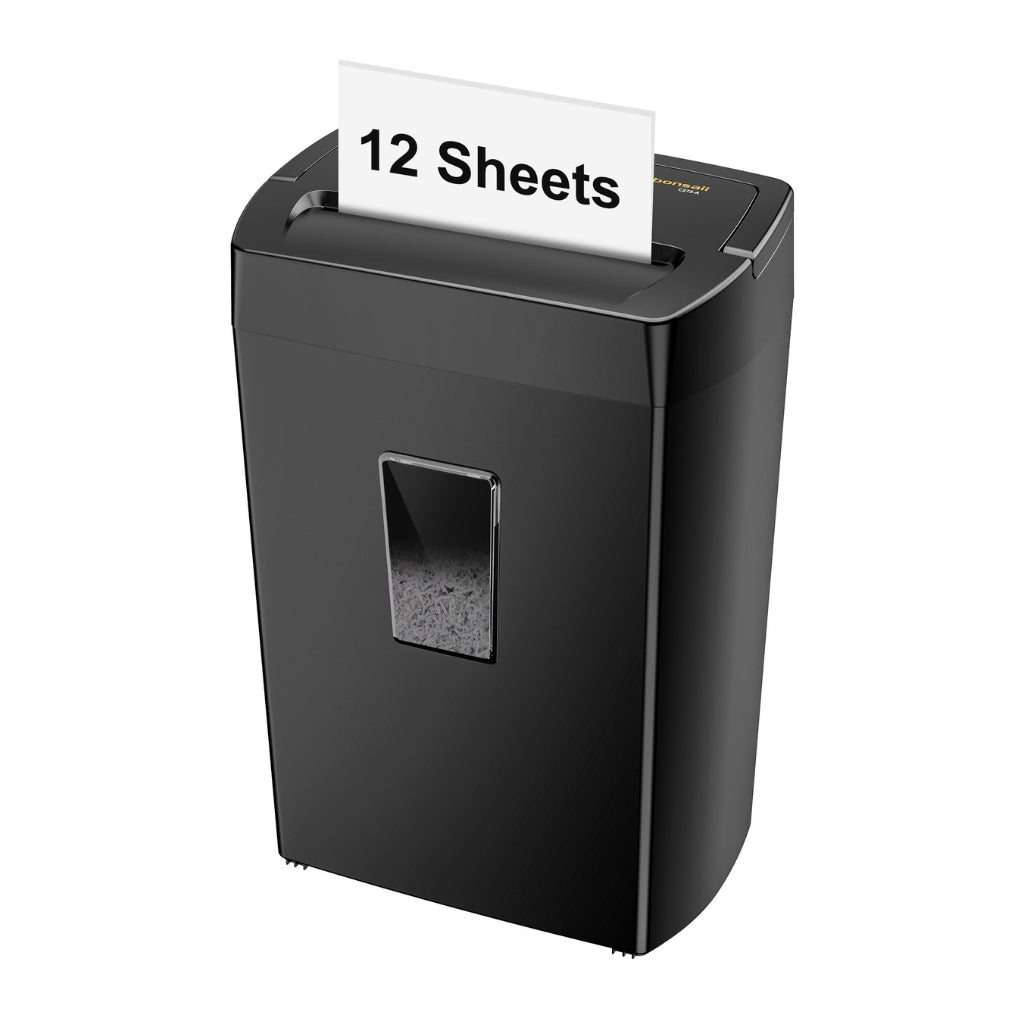 Bonsaii 12-Sheet Cross Cut Paper Shredder for Home Office Use with 5.5 Gals Wastebasket (BS-275A)