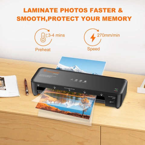 Bonsaii A4 Laminator 9 inch Laminator Machine with Laminating Sheets 20PCS