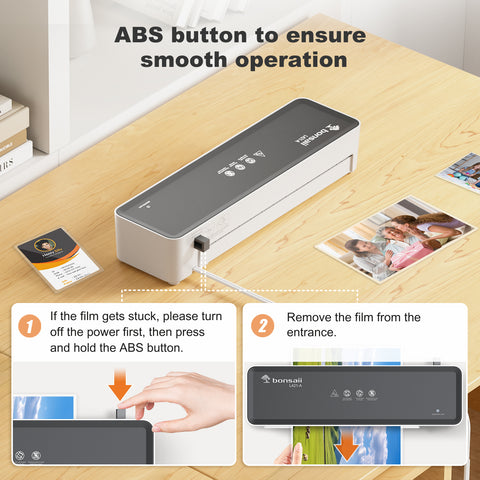 Bonsaii A4 Laminator L421-A with ABS Function, White