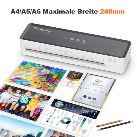 Bonsaii A4 Laminator L421-A with ABS Function, White
