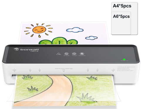 Bonsaii A4 Laminator L421-A with ABS Function, White