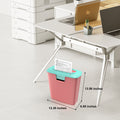 Bonsaii 8-Sheet Strip Cut Paper Shredder with 3.4 Gallons Wastebasket, Pink & Green (S120-C)