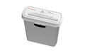 Bonsaii 6-Sheet Strip Cut Paper Shredder Light Duty Shredder with 2.4 gal Wastebasket, Color White+Grey, S123-A