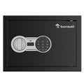 Bonsaii 0.6 Cubic Feet Safe Box Electronic Digital Security Money Documents Safe with Removable Shelf for Home Office Hotel,SF002-BLS