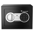 Bonsaii 0.23 Cubic Feet Safe Electronic Digital Security Small Money Safe Box with Keypad Lock & Key Lock,SF005-BLS