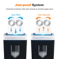 Bonsaii 15-Sheet Office Paper Shredder, 40 Mins Heavy Duty Shredder for Home Office, Crosscut Shreder with Anti-Jam System & P-4 High Security Supports CD/Credit Cards/Staple,5 Gal Pullout Bin C169-B